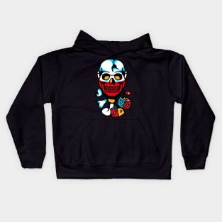 Skull glass and dice Kids Hoodie